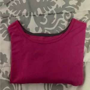 Pink athletic shirt